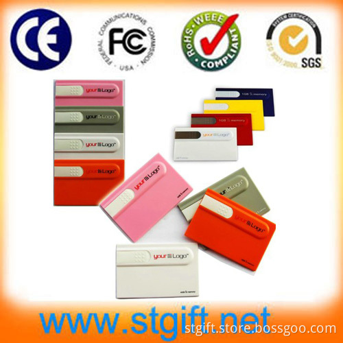 Custom Logo Design Business Card USB Flash Drive (sunteam-025)